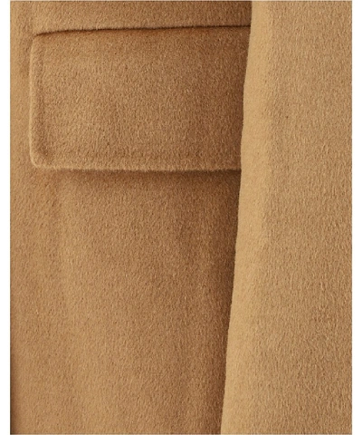 Shop Nanushka Classic Tailored Coat In Brown