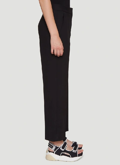 Shop Stella Mccartney Cropped Tailored Pants In Black