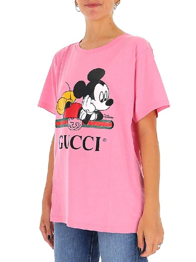 Shop Gucci X Disney Oversized T In Pink