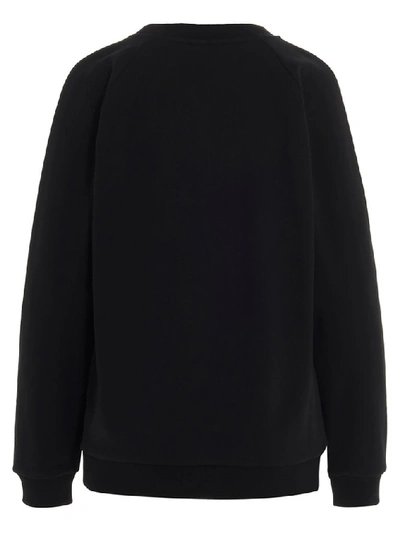 Shop Balmain Logo Embroidered Sweatshirt In Black