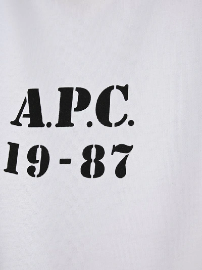 Shop Apc A.p.c. Eliza Logo T In White