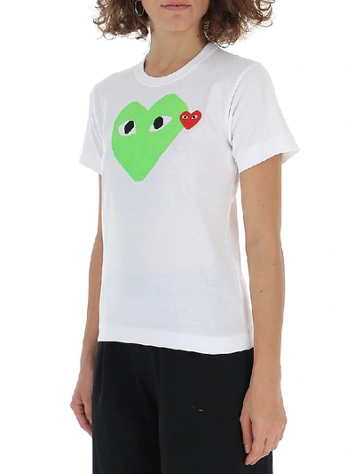 Shop Comme Des Garçons Play Sm Dup P1t105 In White