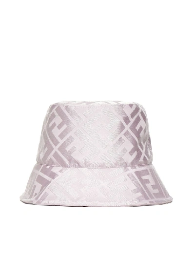 Shop Fendi Ff Motif Bucket Hat In Pink