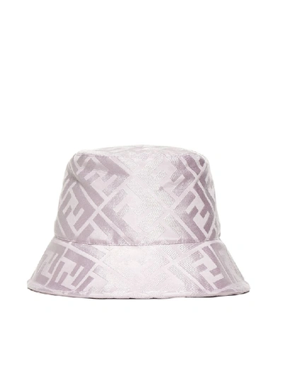 Shop Fendi Ff Motif Bucket Hat In Pink