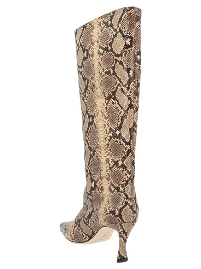 Shop By Far Stevie Animal Print Boots In Multi
