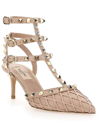 Shop Valentino Garavani Rockstud Slingback Pumps In Pink