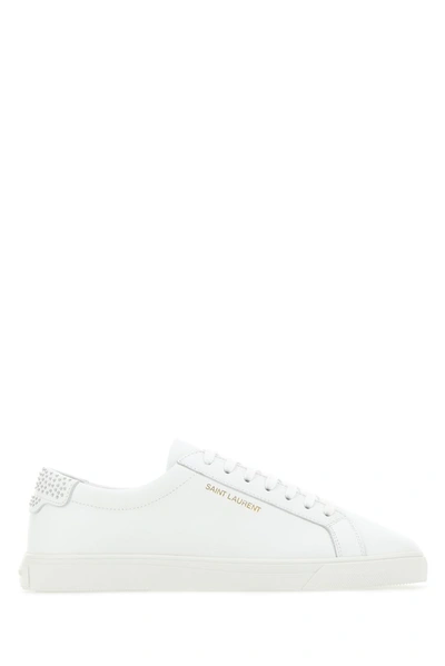 Shop Saint Laurent Andy Lace In White