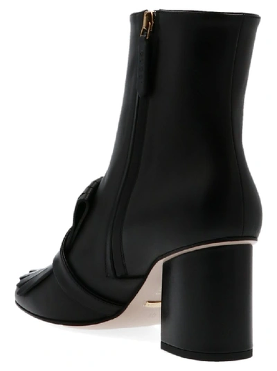 Shop Gucci Double G Ankle Boots In Black