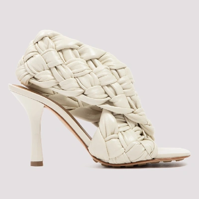 Shop Bottega Veneta Bv Board Sandals In White