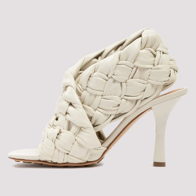 Shop Bottega Veneta Bv Board Sandals In White