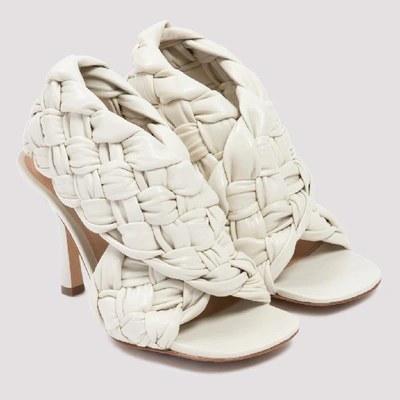 Shop Bottega Veneta Bv Board Sandals In White