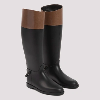 Shop Brunello Cucinelli Strap Riding Boots In Black