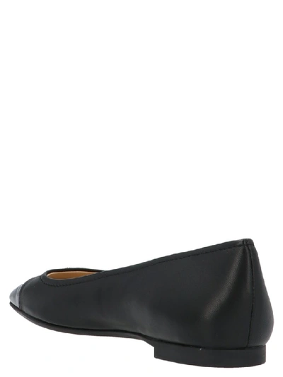 Shop Jimmy Choo Gisela Jc Emblem Flats In Black