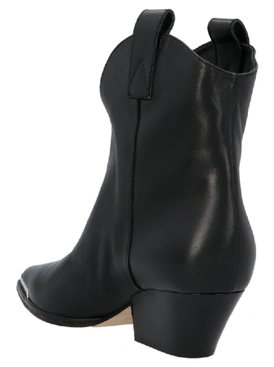 Shop Sergio Rossi Carla Western Boots In Black