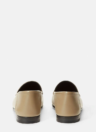 Shop Gucci Horsebit Loafers In Beige