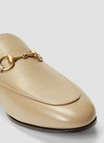 Shop Gucci Horsebit Loafers In Beige