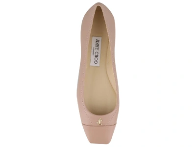 Shop Jimmy Choo Gisela Jc Emblem Flats In Pink