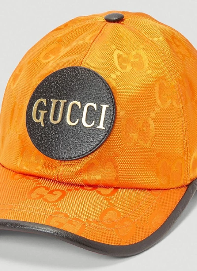 Shop Gucci Off The Grid Baseball Hat In Orange
