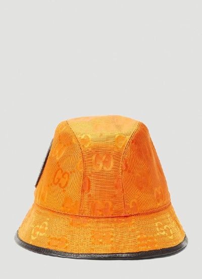 Shop Gucci Off The Grid Fedora In Orange