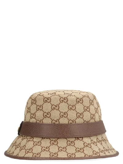 Shop Gucci Gg Fedora Hat In Beige