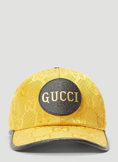 Shop Gucci Off The Grid Baseball Hat In Yellow