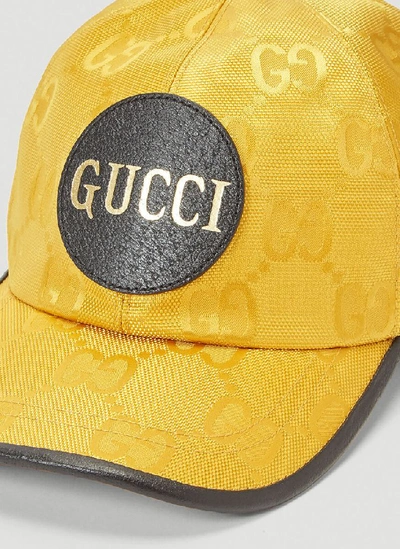 Shop Gucci Off The Grid Baseball Hat In Yellow