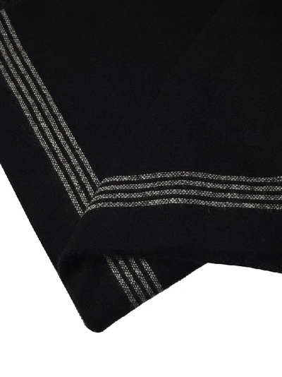 Shop Isabel Marant Contrasting Stripe Scarf In Black