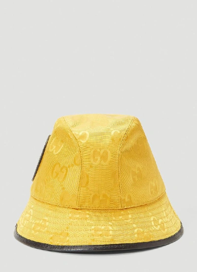 Shop Gucci Off The Grid Fedora In Yellow