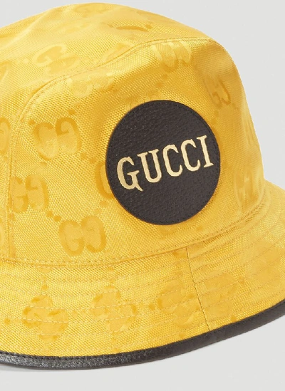 Gucci Off-the-grid Logo-jacquard Bucket Hat In Yellow | ModeSens