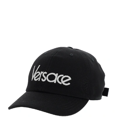 Shop Versace Vintage Logo Baseball Cap In Black