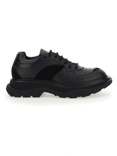 Shop Alexander Mcqueen Tread Slick Sneakers In Black