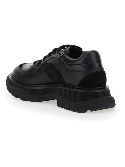 Shop Alexander Mcqueen Tread Slick Sneakers In Black