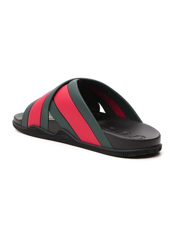 gucci agrado web stripe slide sandal