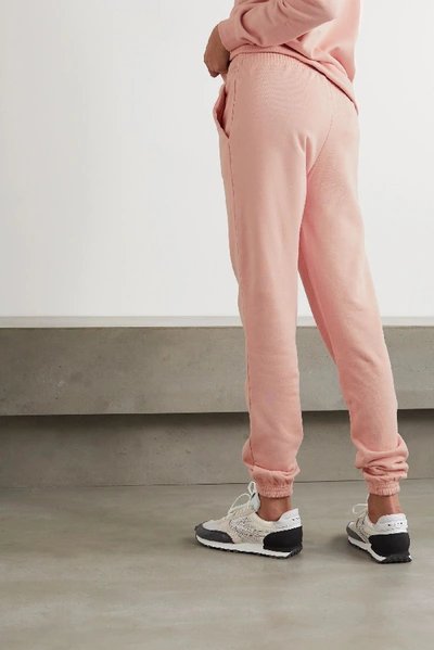 Shop Ninety Percent + Net Sustain Boy Fit Organic Cotton-jersey Track Pants In Pink