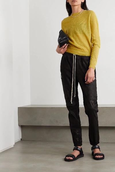 Shop Rick Owens Knitted Sweater In Yellow