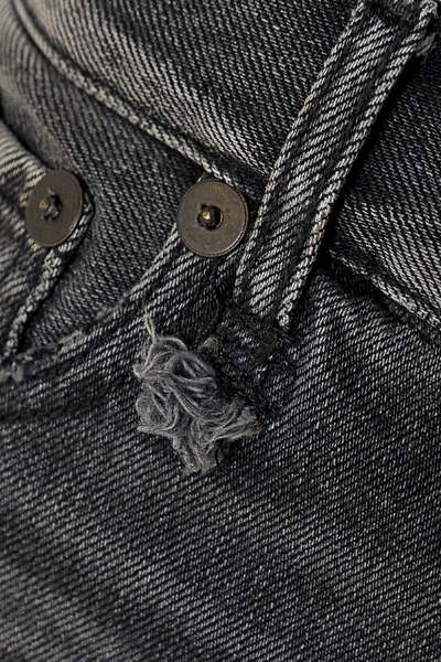 Shop R13 Distressed Denim Shorts In Black