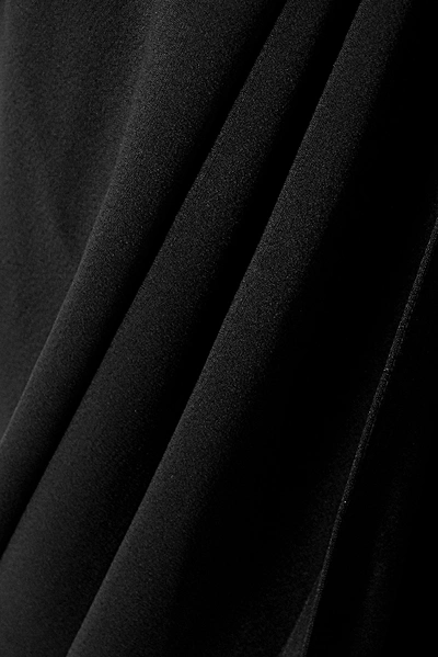 Shop Rick Owens Abito Jersey Wrap Maxi Dress In Black