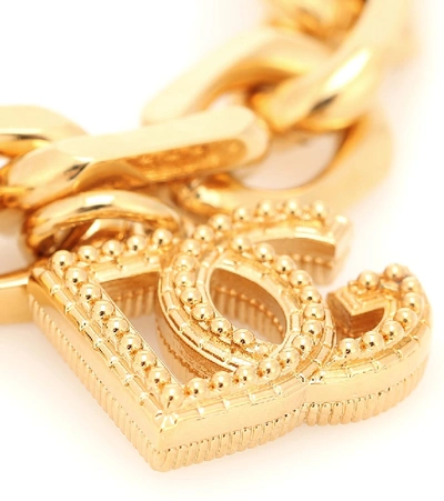 Shop Dolce & Gabbana Logo Bracelet In Gold
