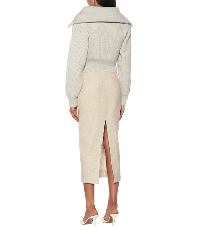 Shop Jacquemus La Maille Risoul Merino Wool Sweater In Grey