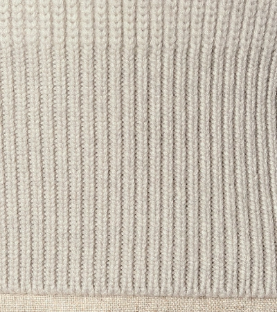 Jacquemus Risoul Layered Ribbed Merino Wool Sweater In Grey