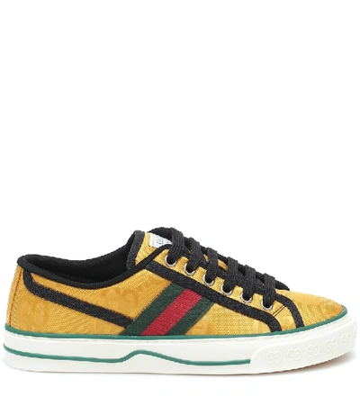 Shop Gucci Off The Grid Gg-jacquard Sneakers In Yellow
