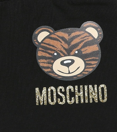 Shop Moschino Baby Stretch-cotton Top And Leggings Set In Multicoloured