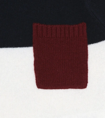 Shop Il Gufo Colorblocked Wool Sweater In Blue