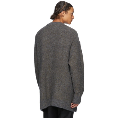 Shop 3.1 Phillip Lim / フィリップ リム 3.1 Phillip Lim Multicolor Brushed Wool Plaid Cardigan In Da020 Grey