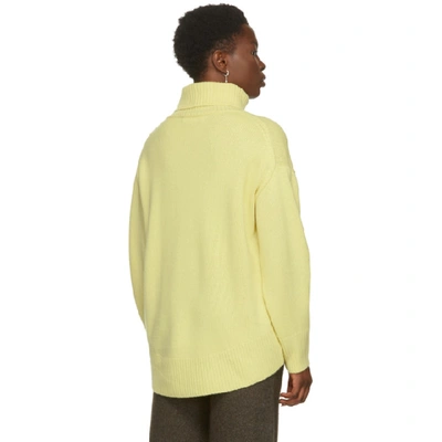 Shop Arch4 Yellow Cashmere Worlds End Turtleneck In Limon