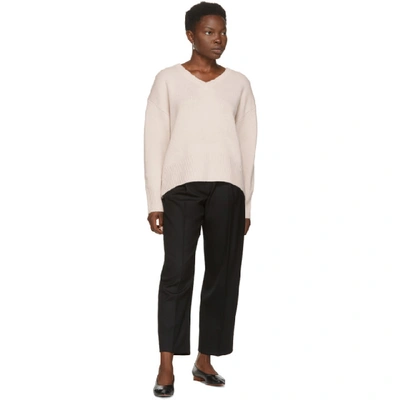 Shop Arch4 Beige Cashmere Battersea V-neck Sweater In Fawn