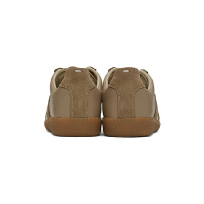 Shop Maison Margiela Beige Replica Sneakers In T2076 Beige