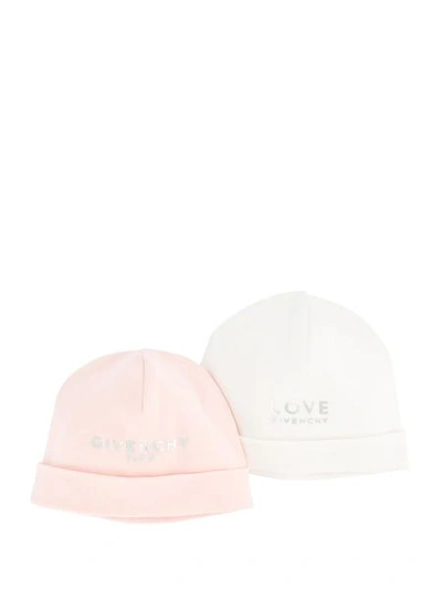 Shop Givenchy Kids Beanie For Girls In Rose