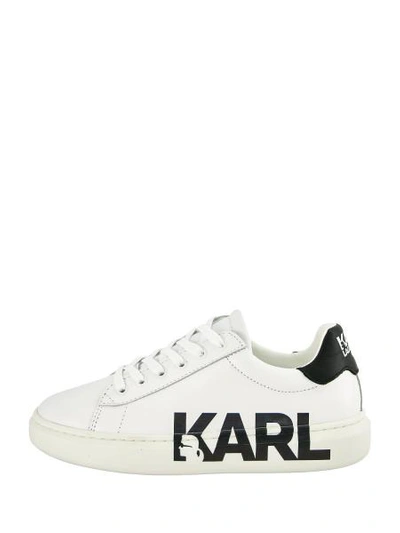 Shop Karl Lagerfeld Kids Sneakers For Boys In White