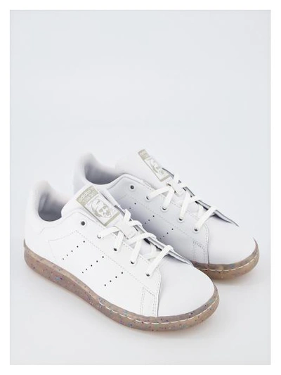 Shop Adidas Originals Kids Stan Smith In White